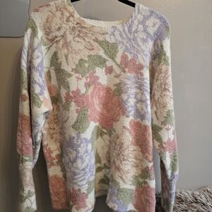 Joie Pastel Floral Crew Neck Sweater
